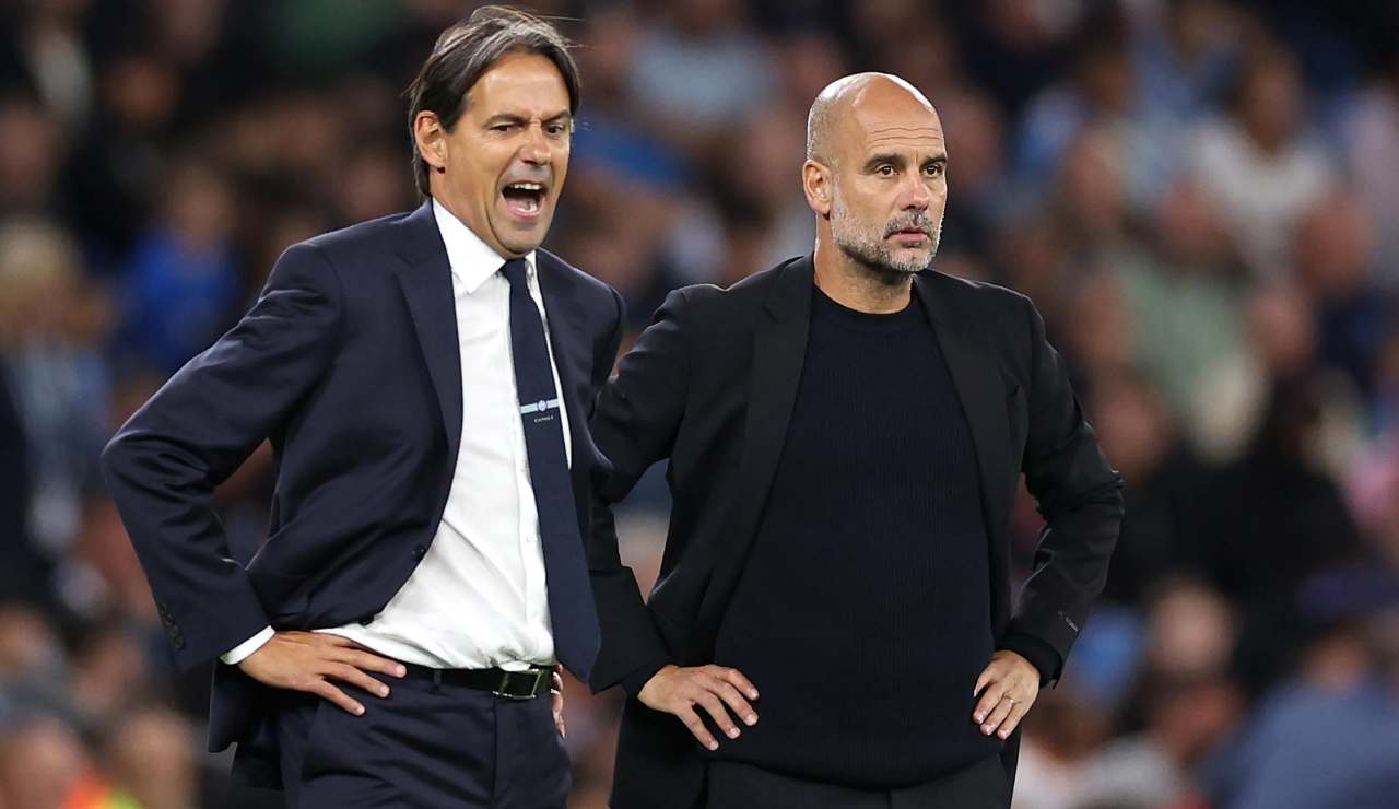 Inzaghi e Guardiola - Ansa - SAmpGazzetta.it