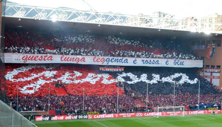 Tifo del Genoa - LaPresse - SAmpGazzetta.it