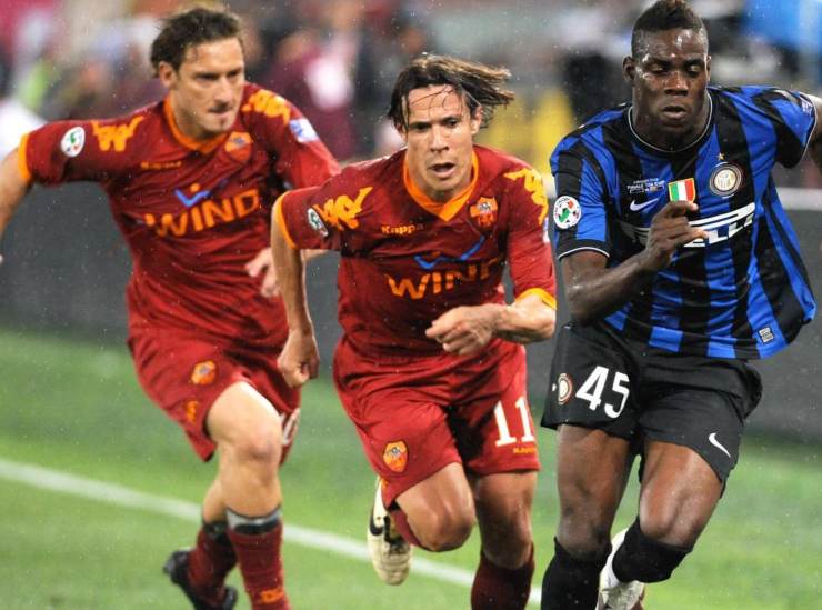 Balotelli e Totti - LaPresse - SAmpGazzetta.it