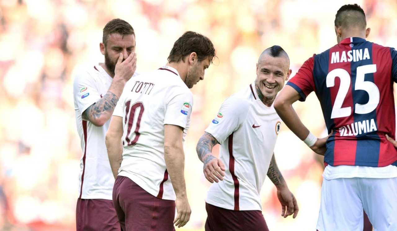 Totti, De Rossi e Nainggolan - LaPresse - SAmpGazzetta.it