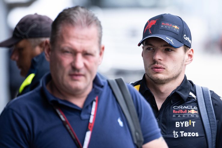 Jos Verstappen con il figlio