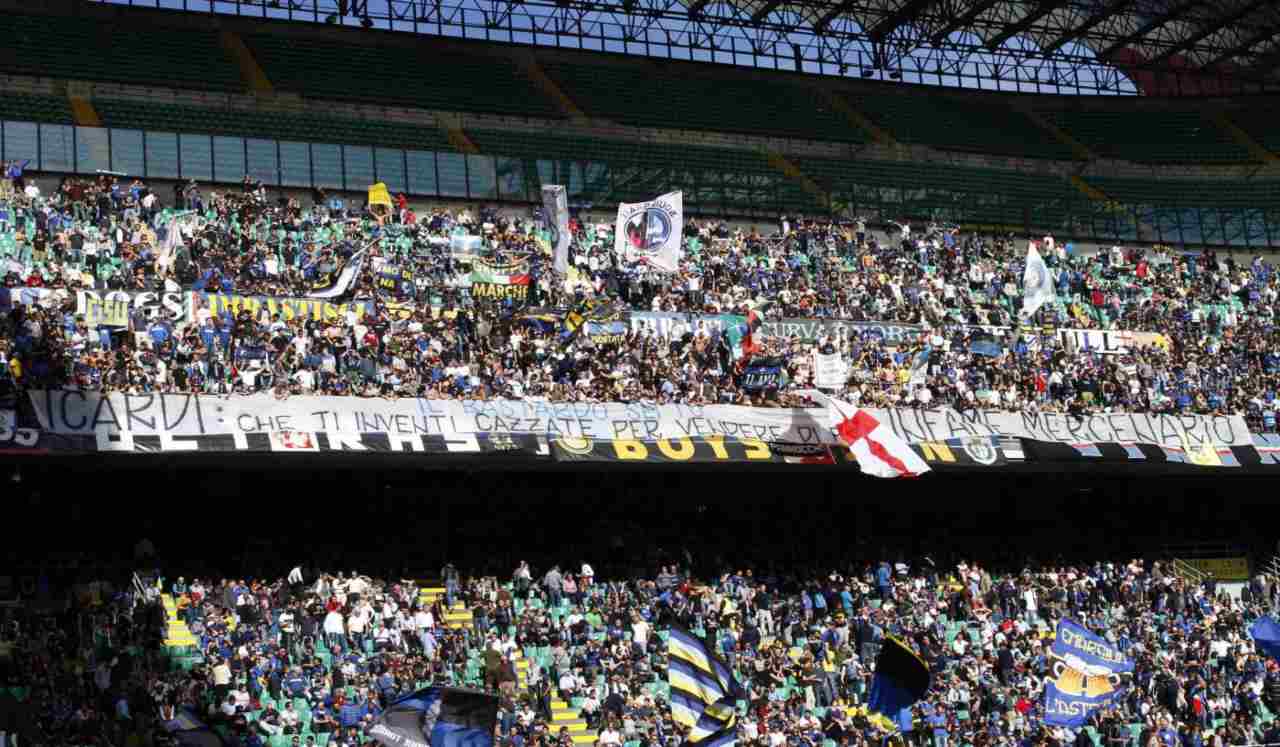 Curva Nord dei tifosi dell'Inter